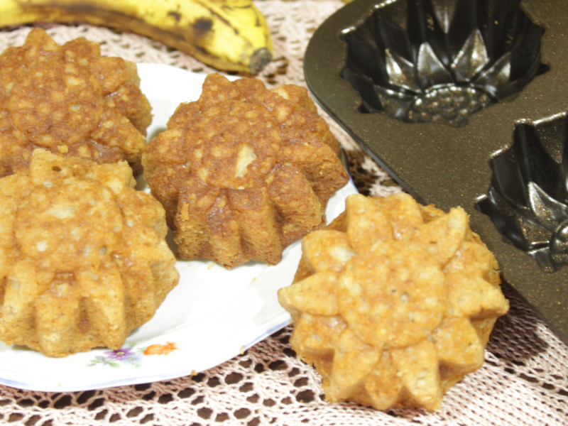 Mini banánové bábovky