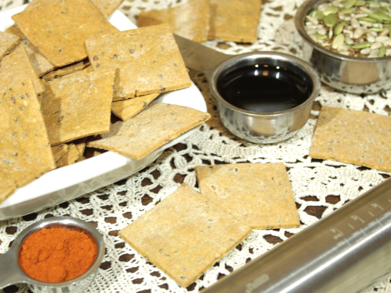 Pohankové krekry paprikové