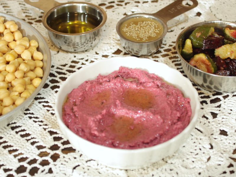 Vege pomázánka s červenou řepou